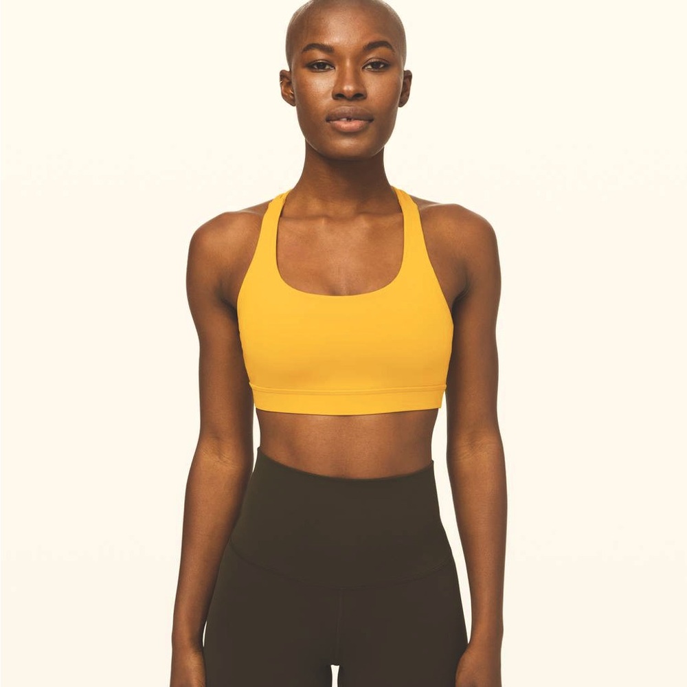 Lululemon Energy Sports Bra Size 4 Yellow